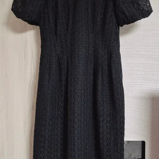 [BUNJANG] Jill Stuart Black Lace Short Sleeve Dress / 질스튜어트 블랙 레이스 반팔 원피스 85-91-160