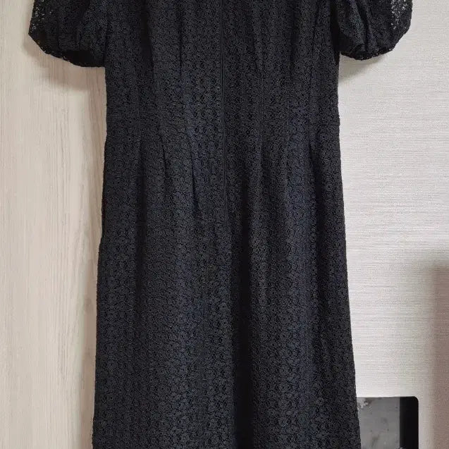 [BUNJANG] Jill Stuart Black Lace Short Sleeve Dress / 질스튜어트 블랙 레이스 반팔 원피스 85-91-160