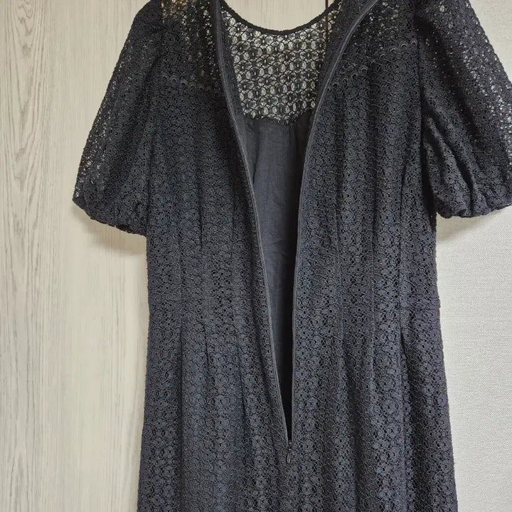 [BUNJANG] Jill Stuart Black Lace Short Sleeve Dress / 질스튜어트 블랙 레이스 반팔 원피스 85-91-160