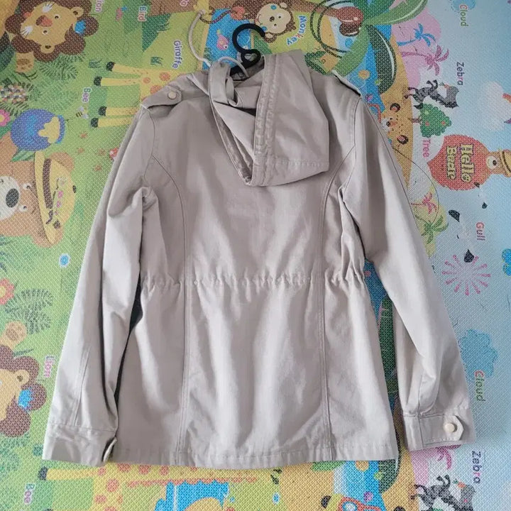 [BUNJANG] Beige Hooded Field Jacket / 베이지색 후드 야상 점퍼
