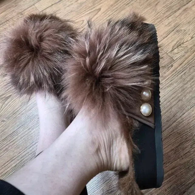 [BUNJANG] Suecomma Bonnie Fur Slippers 235 / 슈콤마보니 슬리퍼 235