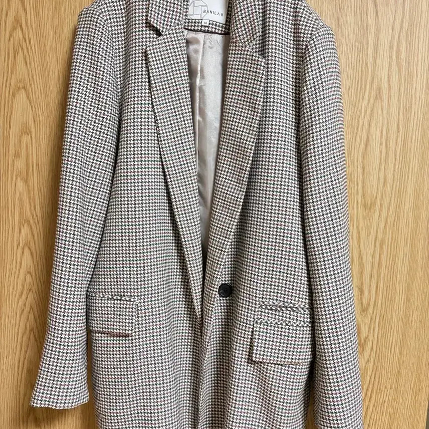 [BUNJANG] Vanilla.B Houndstooth Check Jacket (Size 66) / 바닐라비 하운드투스 체크 자켓 66