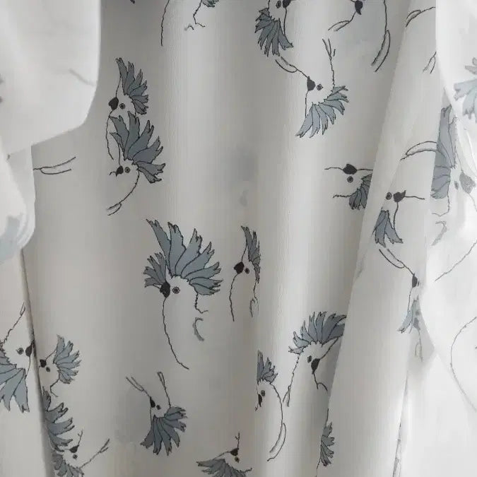 [BUNJANG] Lanvin Floral Pattern Chiffon Blouse / 랑방 플라워 패턴 쉬폰 블라우스