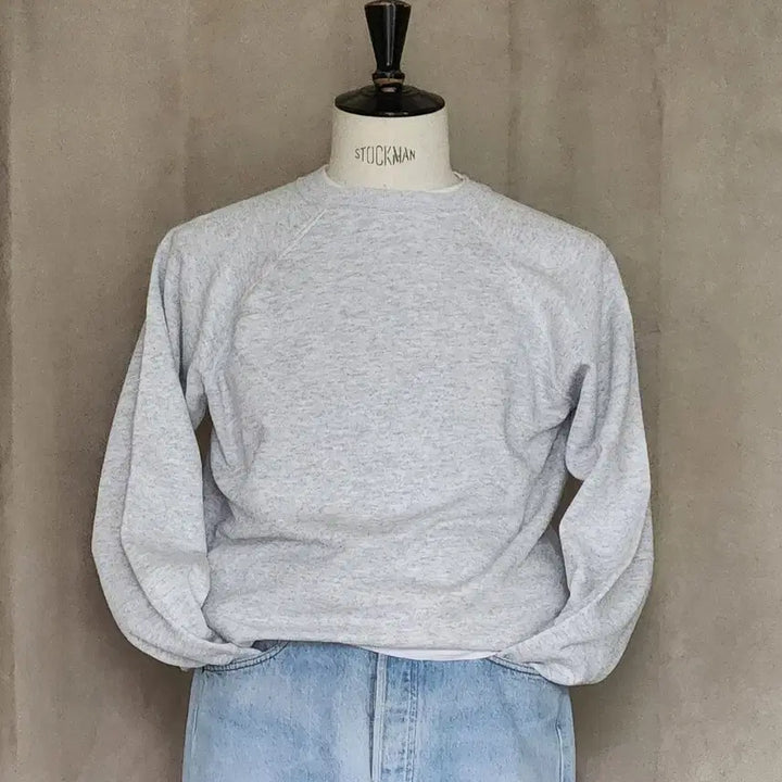 [SOLD OUT] (마네킹샷O)90s 빈티지 USA Hanes 헤인즈 그레이 맨투맨 XL