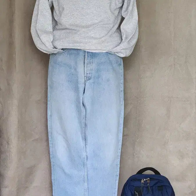 [SOLD OUT] (마네킹샷O)90s 빈티지 USA Hanes 헤인즈 그레이 맨투맨 XL