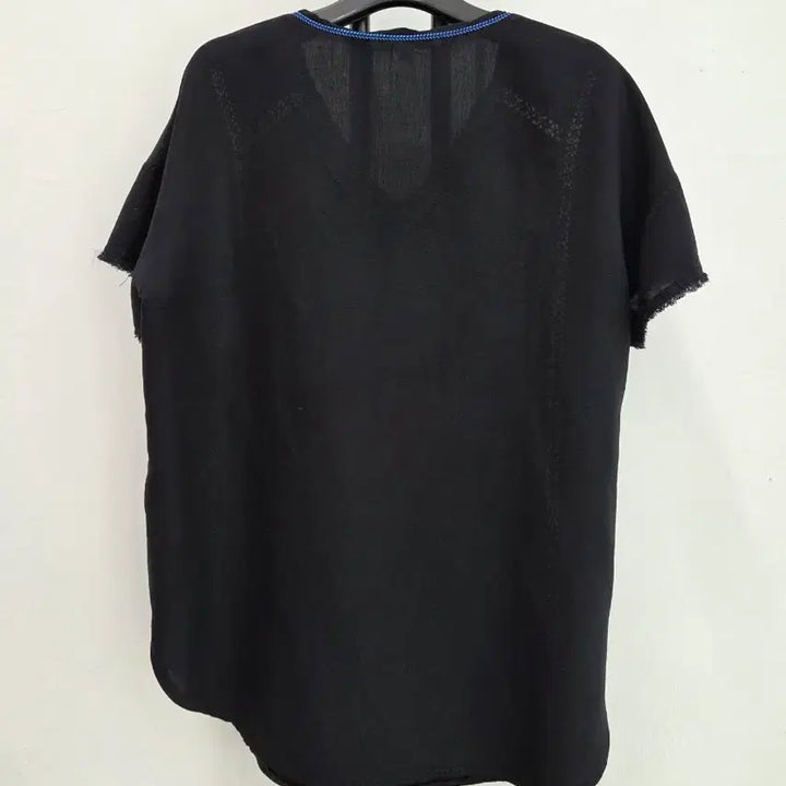 [BUNJANG] MAJE V-neck Short Sleeve Blouse / 정품 마쥬 MAJE 브이넥 반팔 블라우스