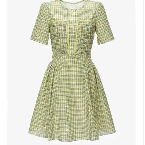 [BUNJANG] It MICHAA Summer Checkered Mini Dress Size 55 / 새상품 잇미샤 it michaa 썸머 체크 원피스 55사이즈