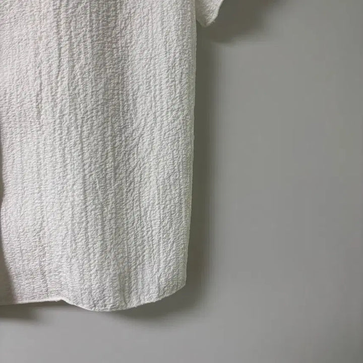 [BUNJANG] 292 Citypopsy Summer Cooling Midi Short-Sleeve Shirt White / 292 시티팝즈 여름 쿨링 바스락 미디 반팔 셔츠 화이트