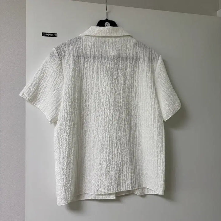 [BUNJANG] 292 Citypopsy Summer Cooling Midi Short-Sleeve Shirt White / 292 시티팝즈 여름 쿨링 바스락 미디 반팔 셔츠 화이트