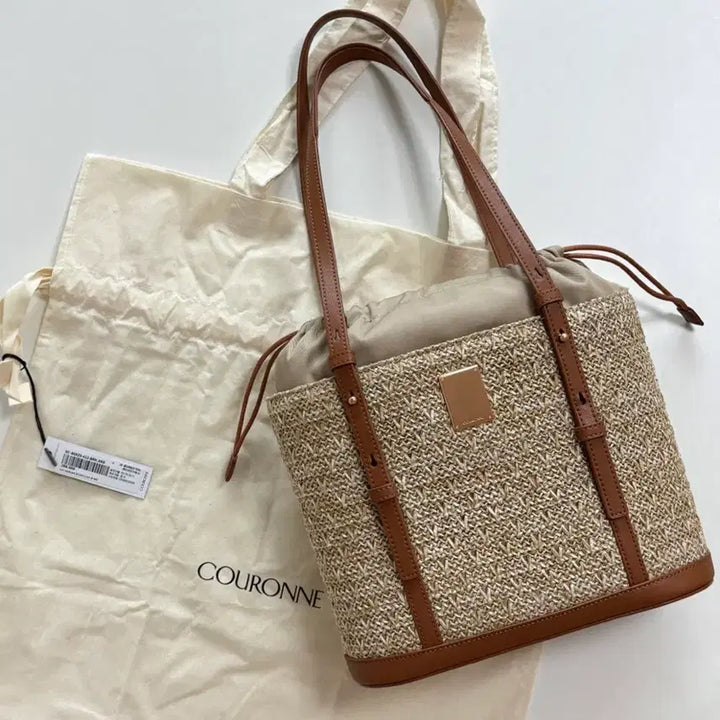 [BUNJANG] Couronne Ette De Rafia Shoulder Bag 30 Brown / (새상품) 쿠론 에떼 드 라피아 숄더백 26 브라운색