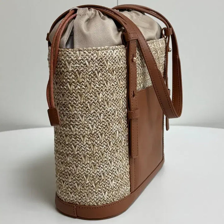 [BUNJANG] Couronne Ette De Rafia Shoulder Bag 30 Brown / (새상품) 쿠론 에떼 드 라피아 숄더백 26 브라운색
