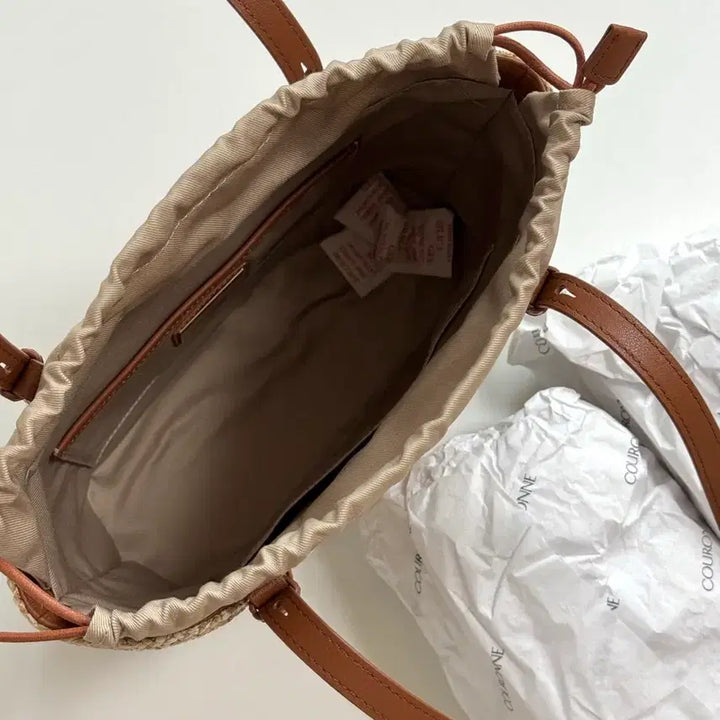 [BUNJANG] Couronne Ette De Rafia Shoulder Bag 30 Brown / (새상품) 쿠론 에떼 드 라피아 숄더백 26 브라운색