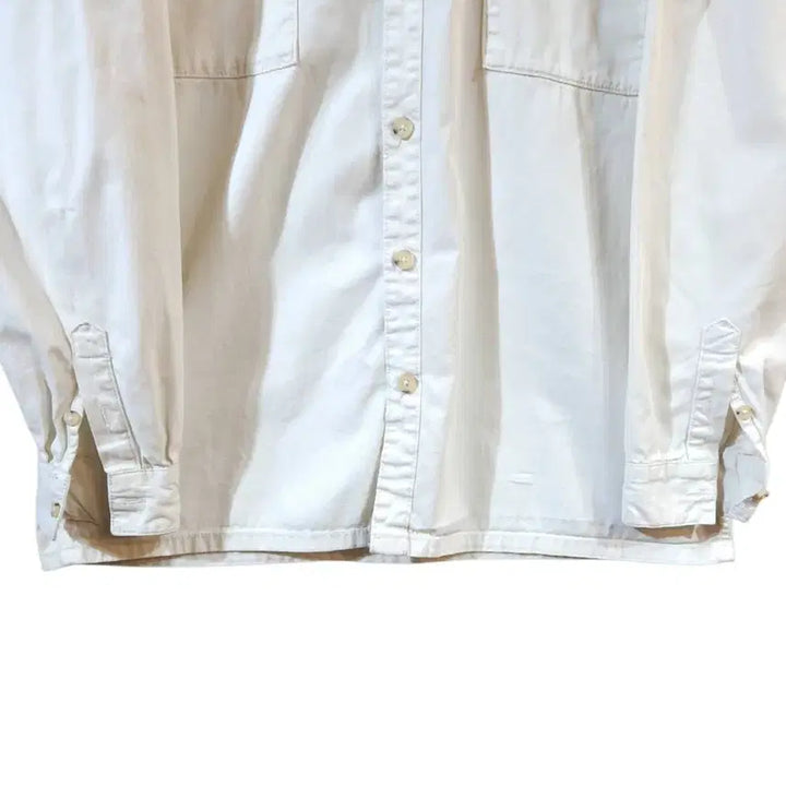 [BUNJANG] Zara Oversized Two-Pocket Shirt Ivory / M/ 자라 오버핏 투포켓 셔츠 아이보리 /0417