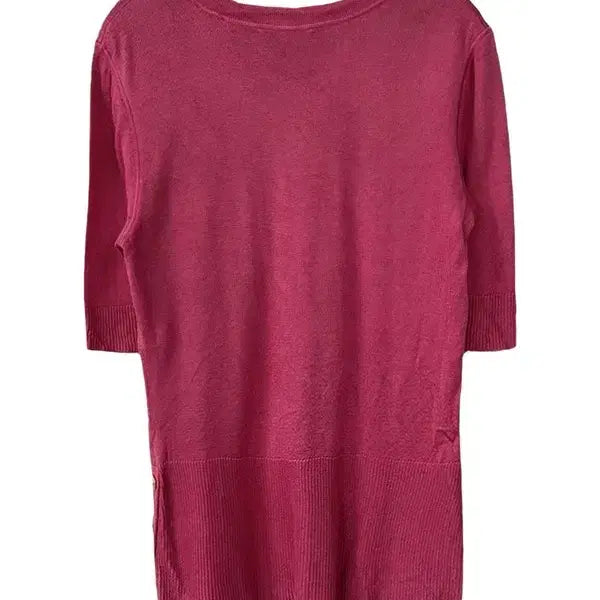 [BUNJANG] MADAM JOCONDE Gold Button One-Pocket Short Sleeve Knit Top / [M] MADAM JOCONDE 금장단추 원포켓 반팔니트