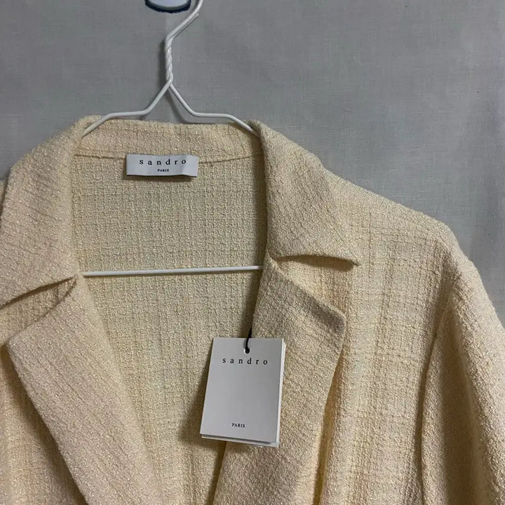[BUNJANG] SANDRO Tweed Gold Button Dress / 새상품 SANDRO 산드로 트위드 금장 원피스 (38)