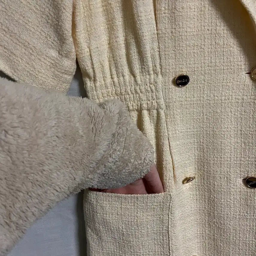 [BUNJANG] SANDRO Tweed Gold Button Dress / 새상품 SANDRO 산드로 트위드 금장 원피스 (38)