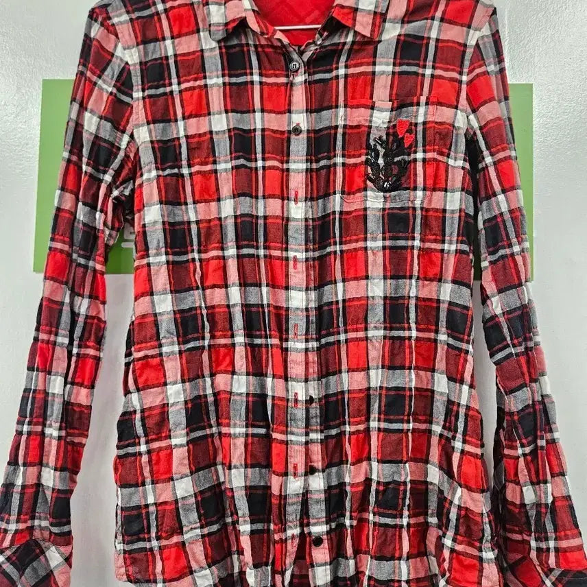 [BUNJANG] BCBG Red Checkered Shirt / BCBG 레드 체크 셔츠