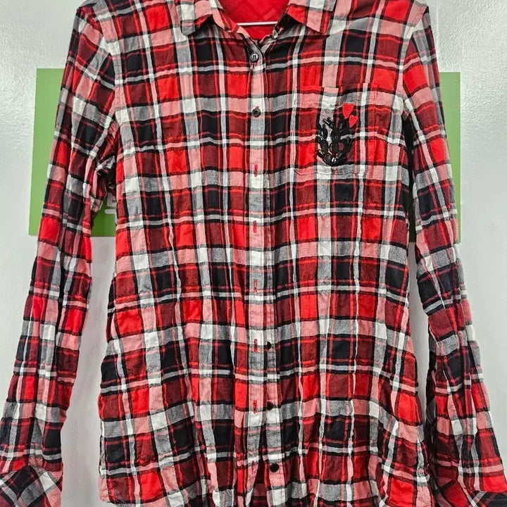 [BUNJANG] BCBG Red Checkered Shirt / BCBG 레드 체크 셔츠