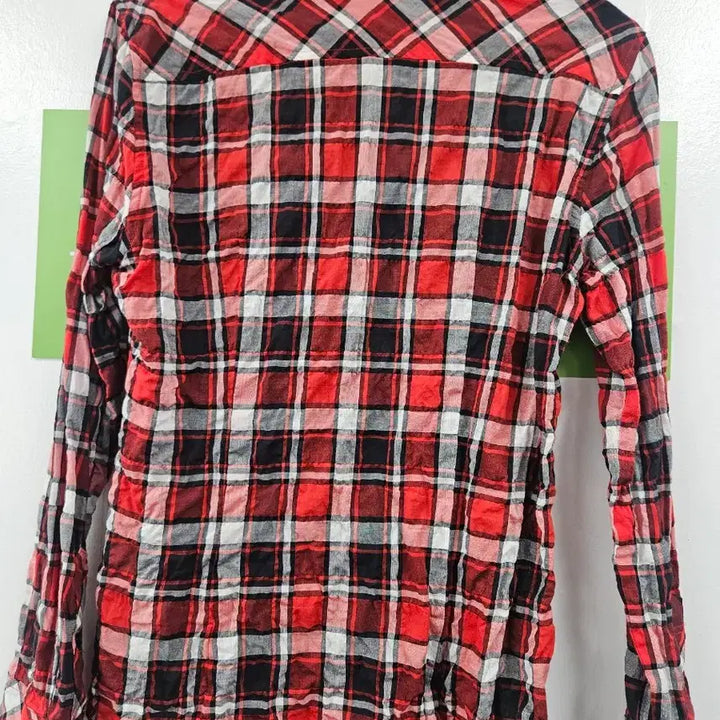 [BUNJANG] BCBG Red Checkered Shirt / BCBG 레드 체크 셔츠