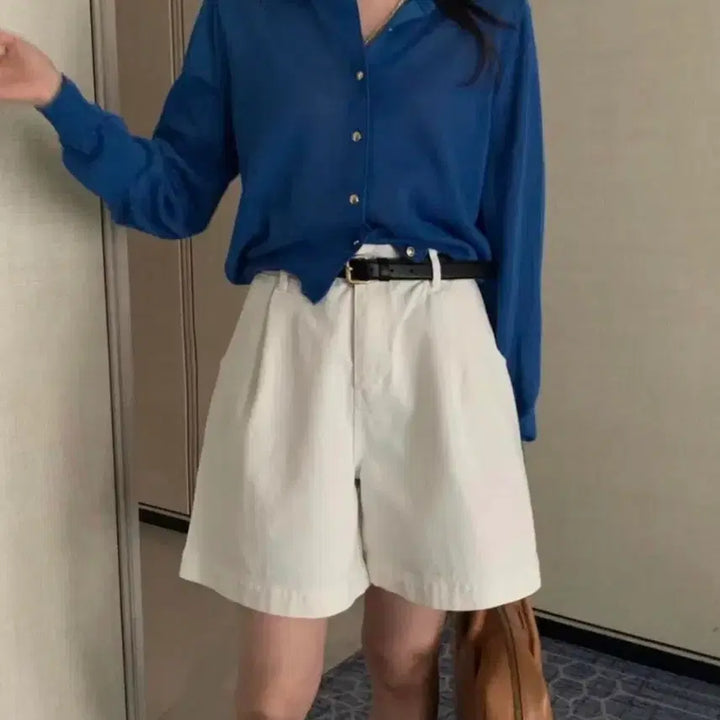 [BUNJANG] pyt Prettymong Half Pants White S / (새상품)pyt 프리티영띵 하프팬츠