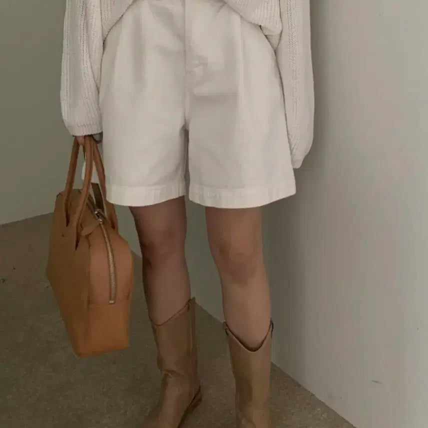 [BUNJANG] pyt Prettymong Half Pants White S / (새상품)pyt 프리티영띵 하프팬츠