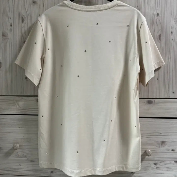 [BUNJANG] TIME Swarovski Crystal Embellished T-Shirt / 한섬) TIME 타임 스와로브스키 크리스탈 장식 티셔츠