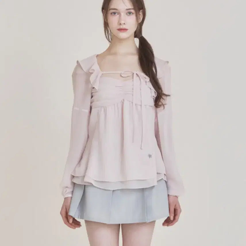 [BUNJANG] Not Your Roses Chiffon Bolero Cardigan / 낫유어로즈ㅣ쉬폰 볼레로 가디건 free