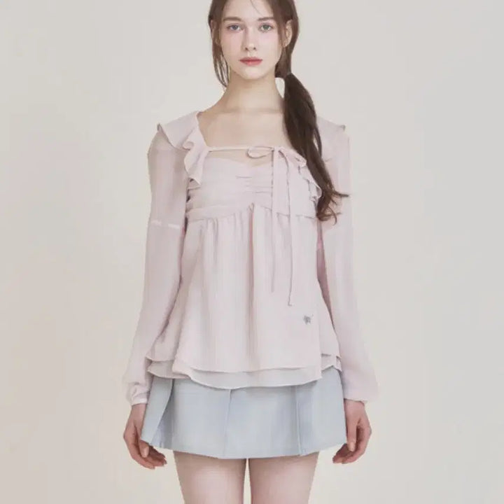 [BUNJANG] Not Your Roses Chiffon Bolero Cardigan / 낫유어로즈ㅣ쉬폰 볼레로 가디건 free