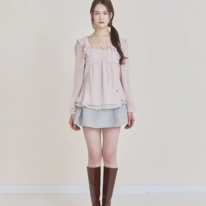 [BUNJANG] Not Your Roses Chiffon Bolero Cardigan / 낫유어로즈ㅣ쉬폰 볼레로 가디건 free