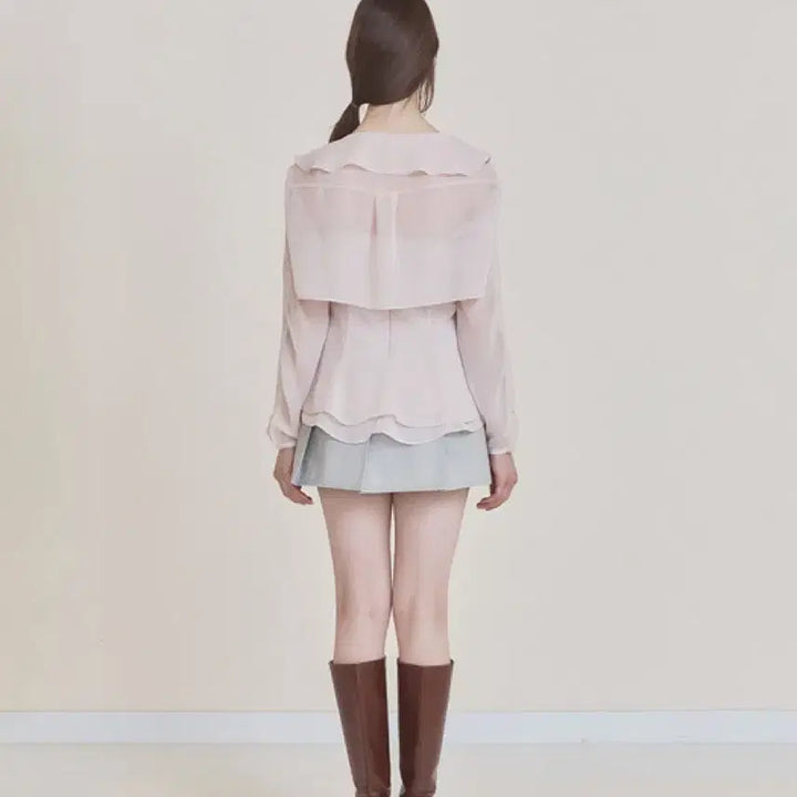 [BUNJANG] Not Your Roses Chiffon Bolero Cardigan / 낫유어로즈ㅣ쉬폰 볼레로 가디건 free