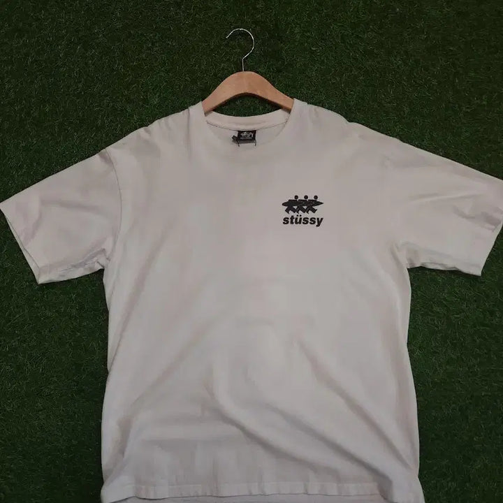 [BUNJANG] Stussy Rowing Club T-shirt Ivory / 스투시 Rowing Club 반팔티 아이보리