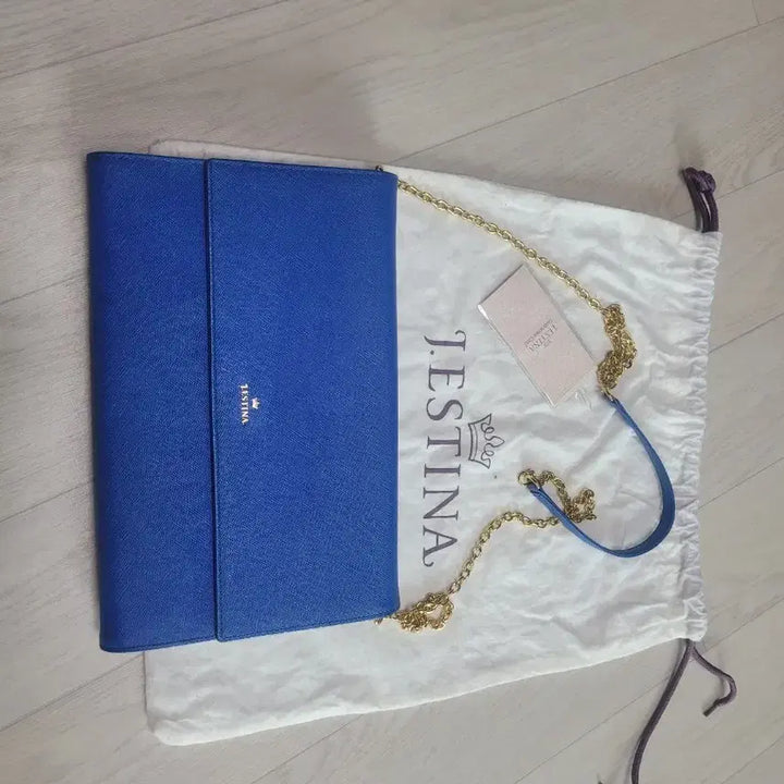 [BUNJANG] J.ESTINA Blue Clutch Bag / 제이에스티나 클러치백