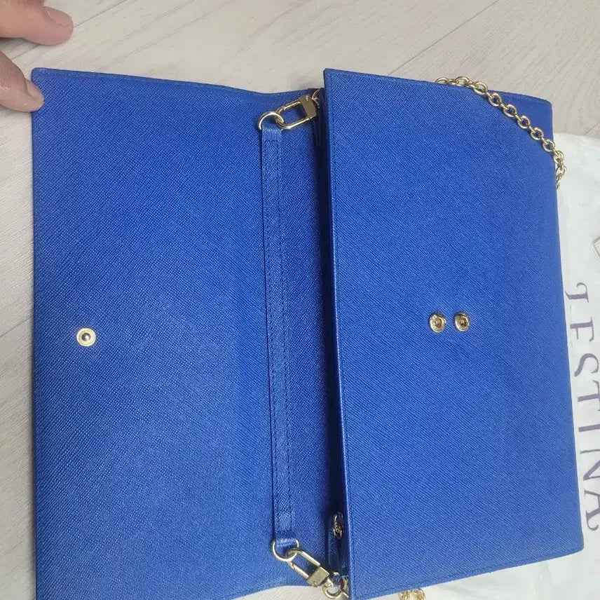 [BUNJANG] J.ESTINA Blue Clutch Bag / 제이에스티나 클러치백