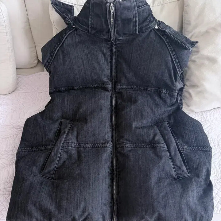 [BUNJANG] Juun.J Denim Vest / 준지 데님 패딩조끼