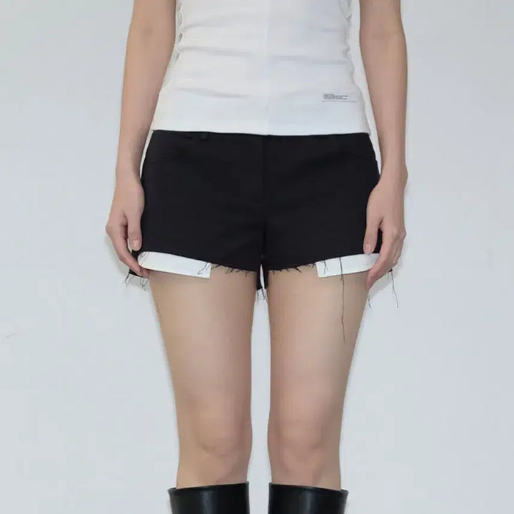 [SOLD OUT] 이네기 Exposed Pocket Shorts 쇼츠 (black)