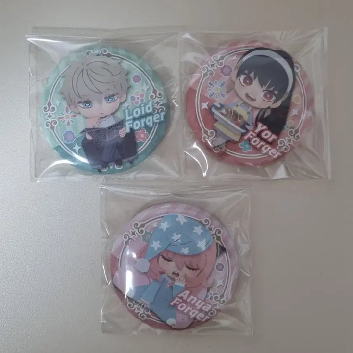 [BUNJANG] Spy x Family Loid, Yor, Anya Bundle Set Can Badges / 스파패 스파이패밀리 캔뱃지 로이드 요르 아냐 일괄양도