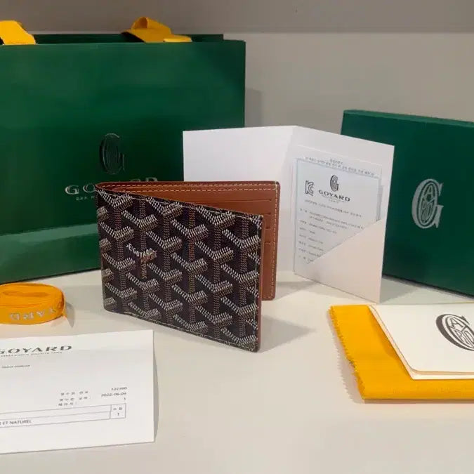 [BUNJANG] Goyard Victoire Bifold Wallet Black Tan / 고야드 빅투아르 반지갑 블랙탄 풀세트