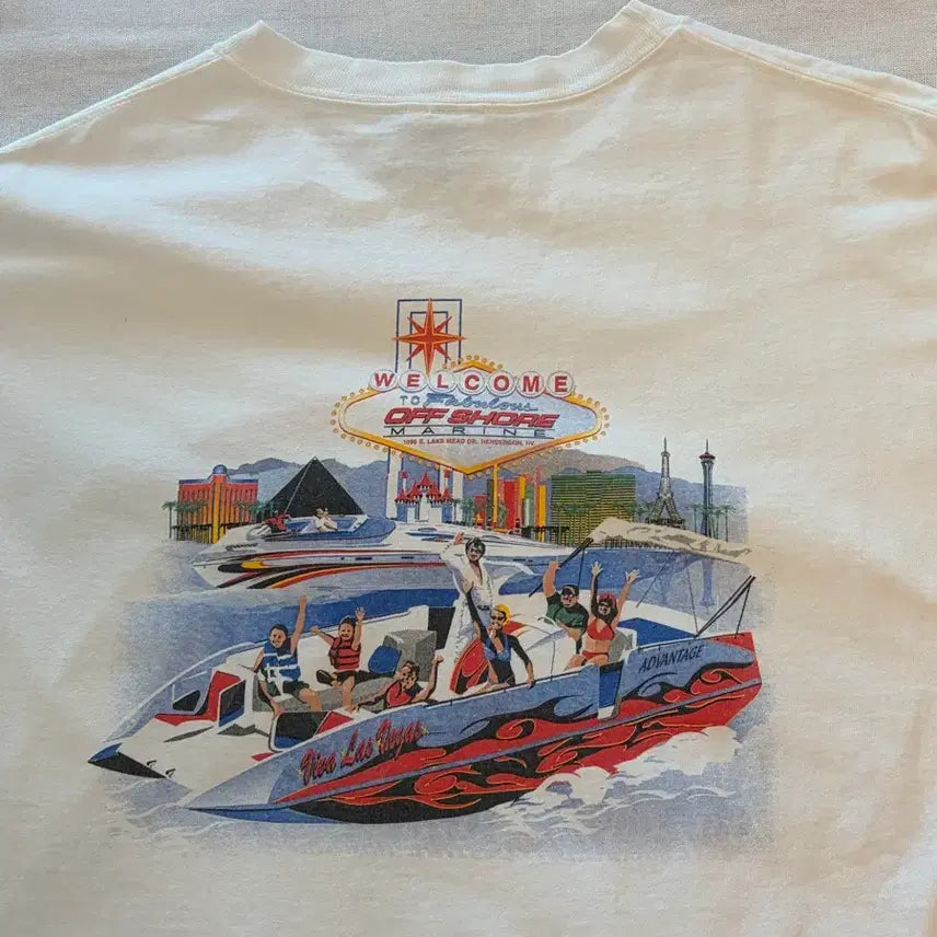 [BUNJANG] Off-White Off-Shore Marine Graphic T-Shirt / 오프화이트 오프쇼어 마린 그래픽 반팔 티셔츠