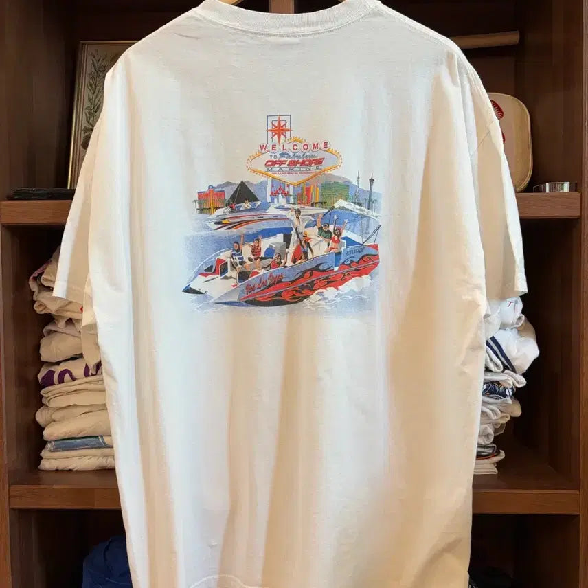 [BUNJANG] Off-White Off-Shore Marine Graphic T-Shirt / 오프화이트 오프쇼어 마린 그래픽 반팔 티셔츠
