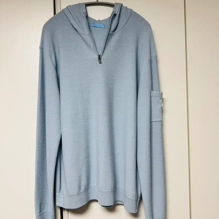 [SOLD OUT] [L] 랑방블랑 골프 남성 하프집업 후드니트