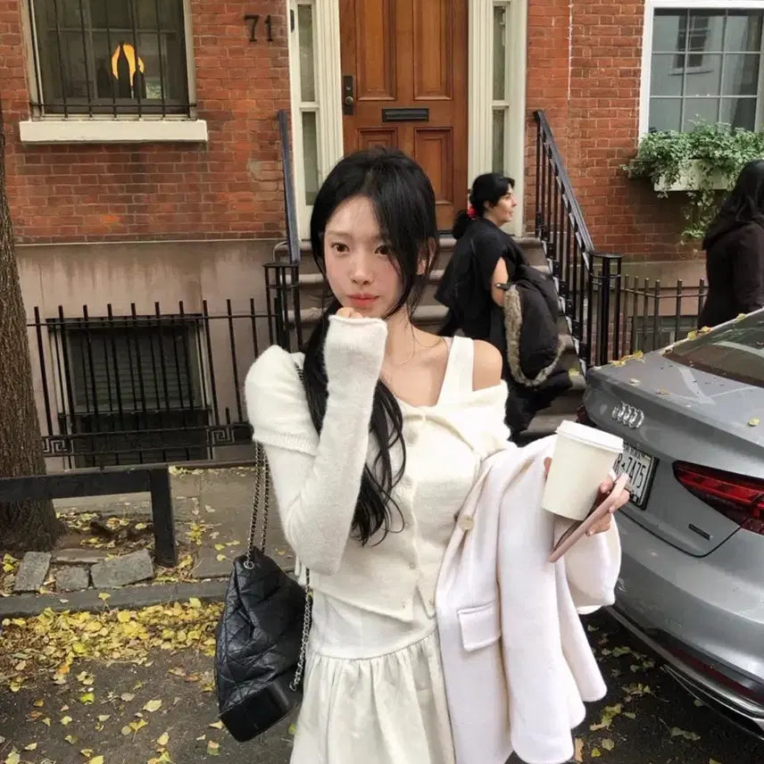 [SOLD OUT] 더위시리즈 Odette ruffle dress 택o)