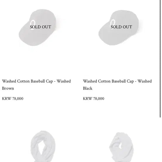[BUNJANG] Ourselfs Washed Cotton Baseball Cap / 아워셀브스 워시드 코튼 베이스볼캡