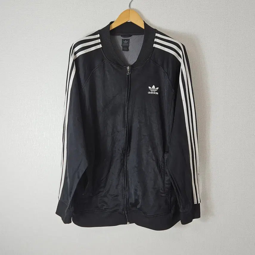 [BUNJANG] Adidas Originals 00s Track Top Zip-Up Jacket Black Oversized Fit / 00s 아디다스 오리지널 져지 트랙탑 집업 자켓 블랙 오버핏