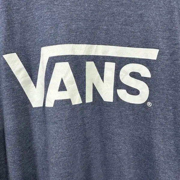 [SOLD OUT] [M] VANS 반스 레터링 반팔티 네이비