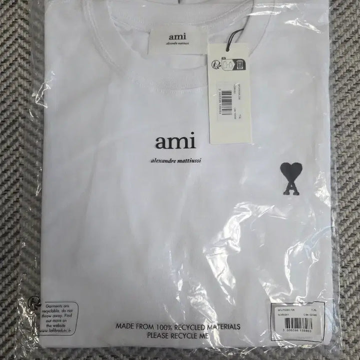 [SOLD OUT] 신상아미 화이트반팔 검정와플로고 L