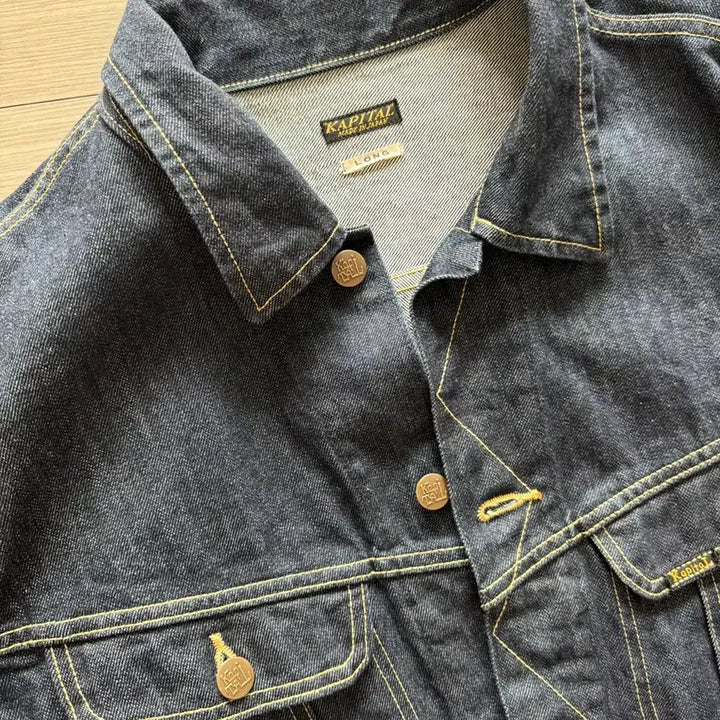 [BUNJANG] Kapital Westerner Long Version Denim Jacket Size 48 / 캐피탈 웨스터너 데님 자켓 롱버전 48사이즈