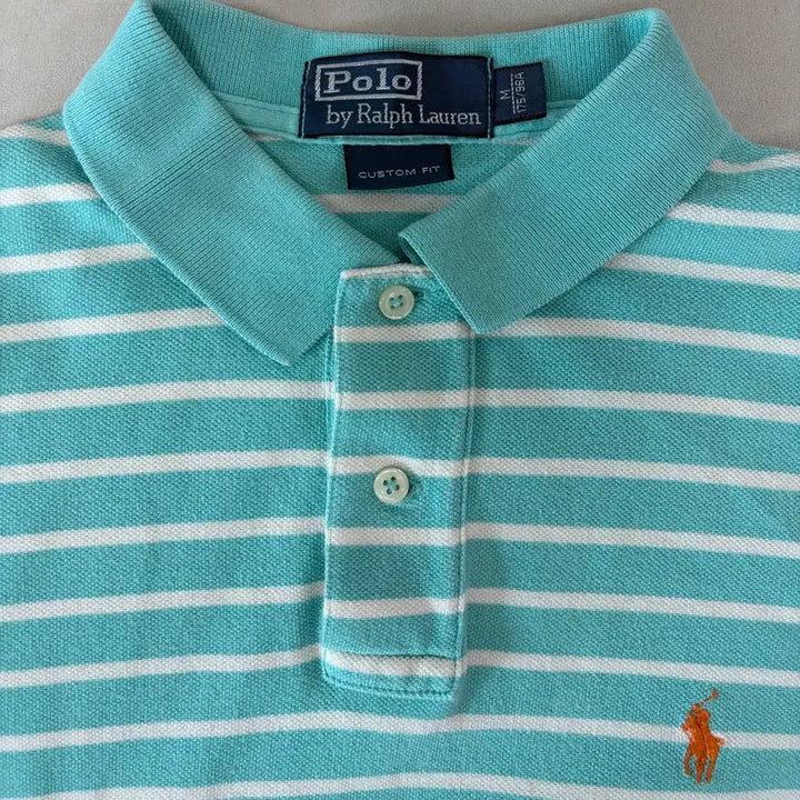 [SOLD OUT] 폴로 랄프로렌 커스텀핏 스트라이프 카라티 M
