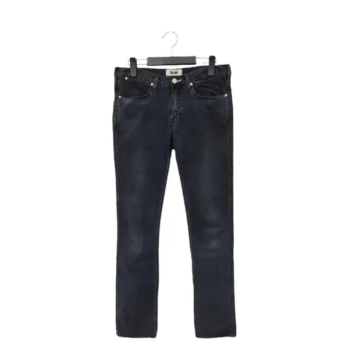 [BUNJANG] Acne Studios Max Man Ray Used Black Denim Jeans / 아크네스튜디오 맥 맨레이 유즈드블랙 데님 d311