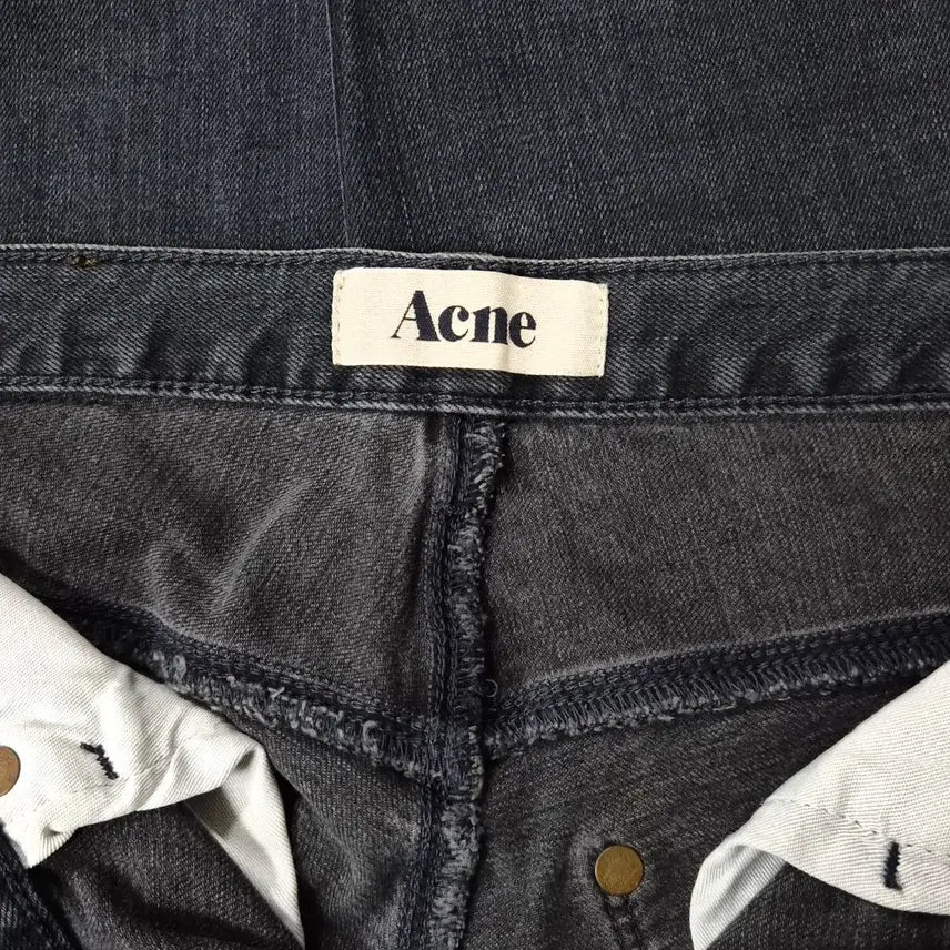 [BUNJANG] Acne Studios Max Man Ray Used Black Denim Jeans / 아크네스튜디오 맥 맨레이 유즈드블랙 데님 d311