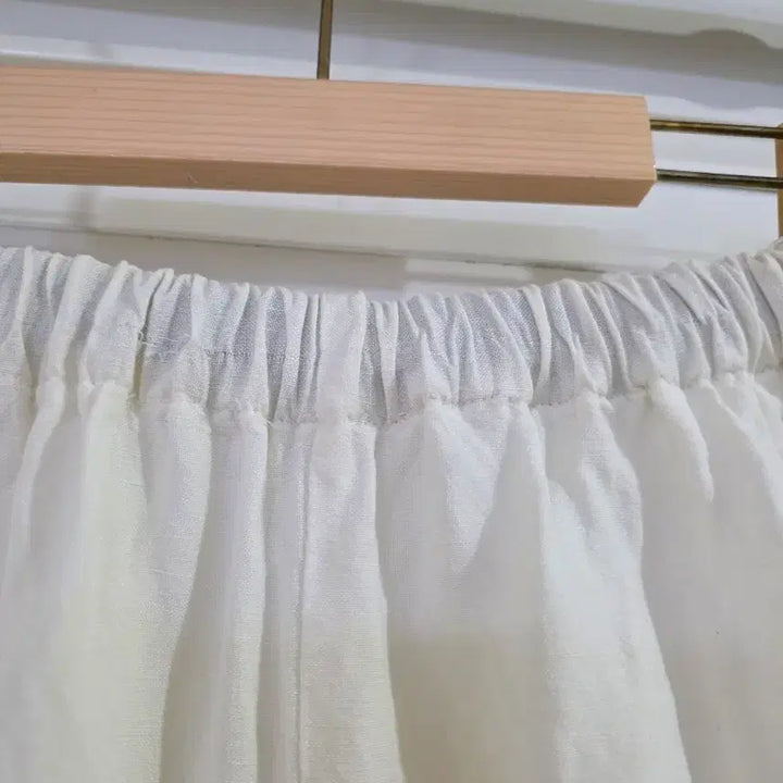 [BUNJANG] Yeoma Linen Embroidered Wide Leg Pants / 여마  린넨 시원한  고급스러운 자수 베기통바지  30까지
